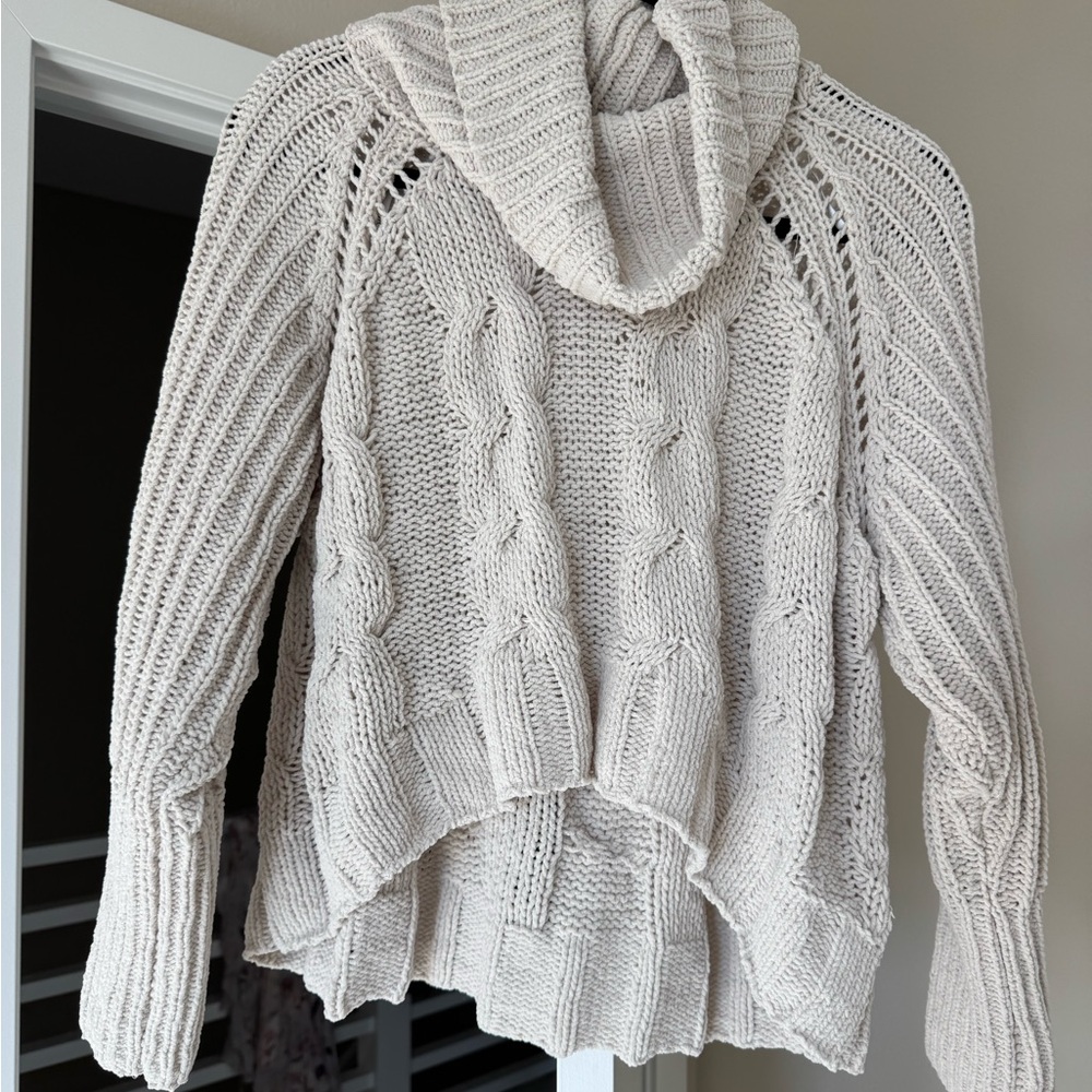 Cozy Cream Cable Knit Sweater
